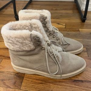 Vince Hayes Shearling Hiking Boot